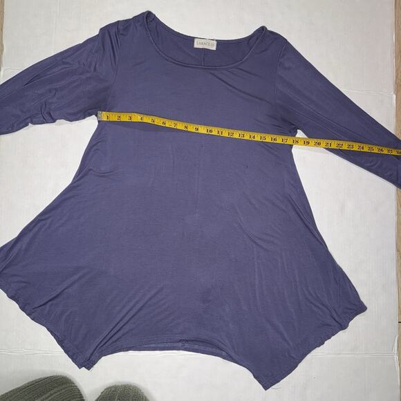 Larace Tunic Top Women M Relaxed Fit Everyday Basic Casual Loungewear Essential - Picture 9 of 10